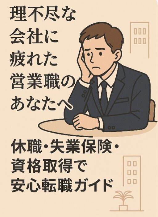 理不尽な会社に疲れた営業職のあなたへ｜休職・失業保険・資格取得で安心転職ガイド