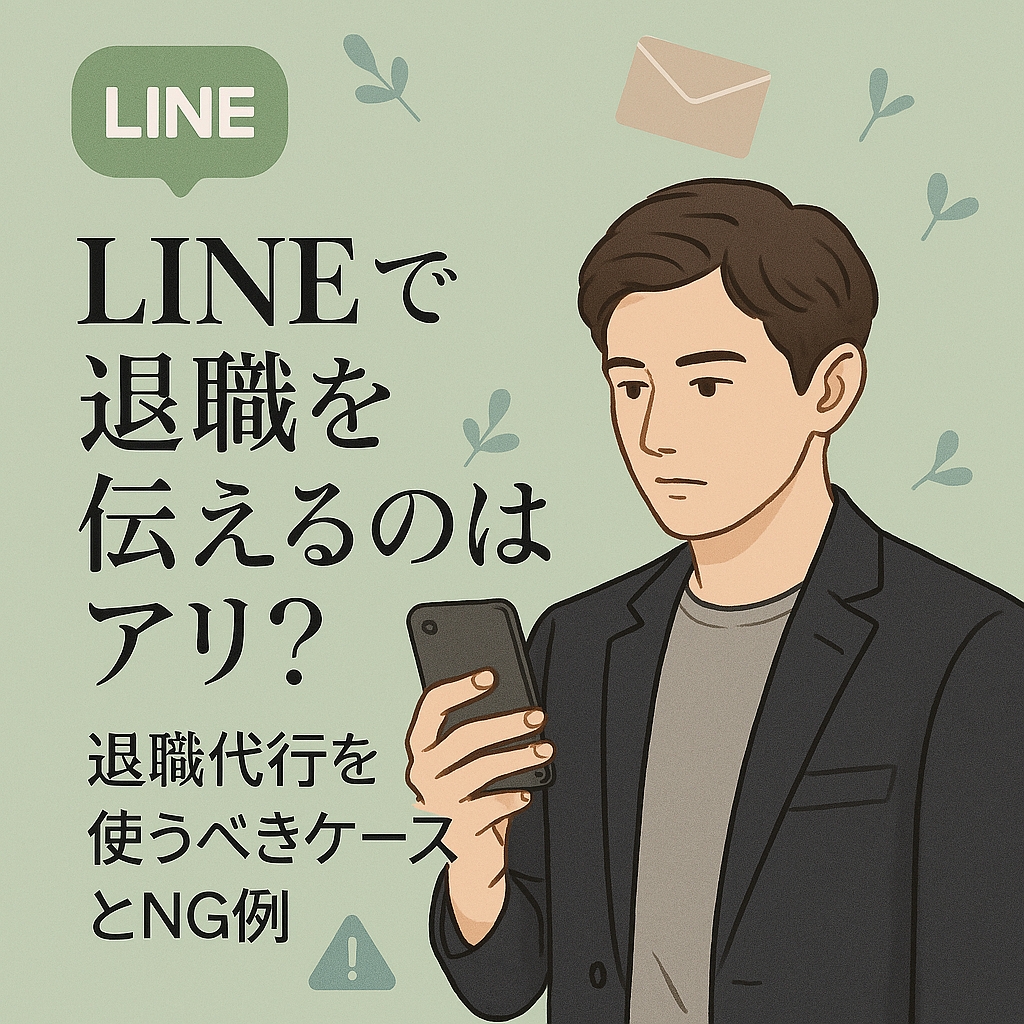 LINEで退職はアリ