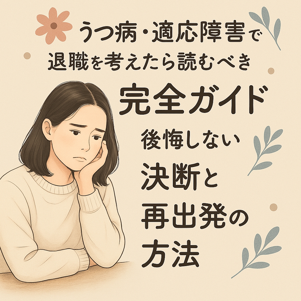 うつ病・適応障害で退職を考えたら読むべき完全ガイド